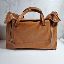 Rare Vintage Brexton Thermos Lunchbox Picnic Set Leather  Cross Body Brown