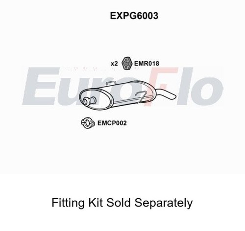 Rear muffler silencer insert - silencer,