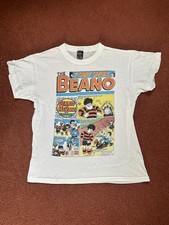 Beano Dennis The Menace & Gnasher Vintage 1987 T-Shirt. Rose Of England. Size S