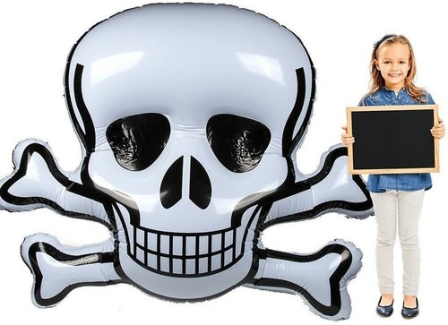Giant inflatable skull - skull, cushion