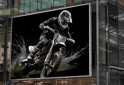 Motocross motorbike poster - motorbike,