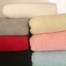Terry Toweling White Blue Pink