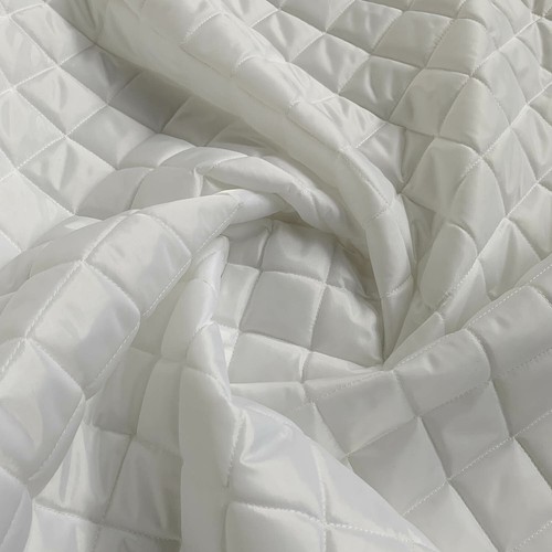 Quilted fabric white - fabric, 2oz