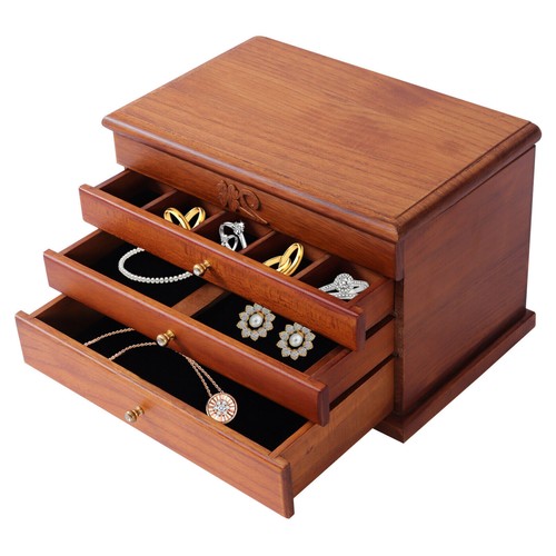 Large capacity wooden jewelry - large,
