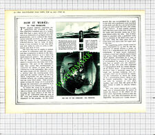 How The Periscope Works Great War WW1 --  1915 Cutting 