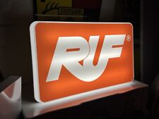 RARE 2000’s RUF AUTOMOBILES ILLUMINATED DEALER SIGN SHOWROOM PORSCHE GARAGE