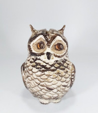 Owl Money Box Ceramic  Vintage Piggy Bank Bird Christmas Babbacombe Pottery