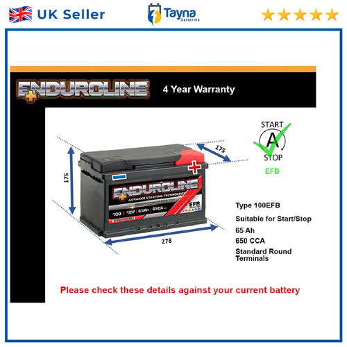 Efb car battery - car, fits