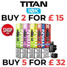 Titan X 10k Puffs Prefilled Pods  | 20mg | 10000 Puffs Titan X Refill Vape Pods
