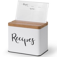 Recipe Box with Cards and