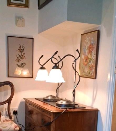 Table lamps frosted glass - table,