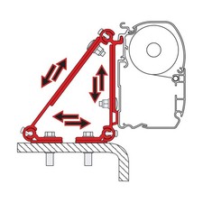 Fiamma F45s Bracket Kit "Kit Multi" 98655-011 Single Bracket