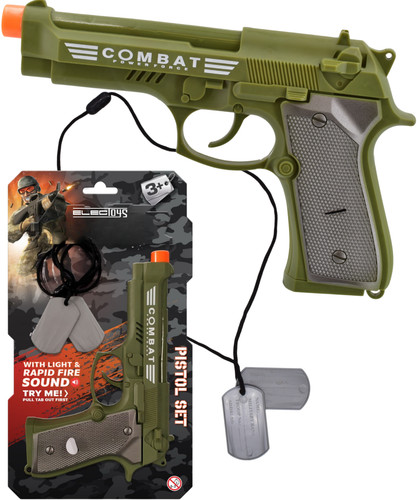 Toy pistol set olive - toy,