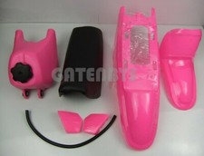 New For YAMAHA PW50 1996-2014 Gloss PINK Plastics Kit Mudguard Tank Seat PW 50