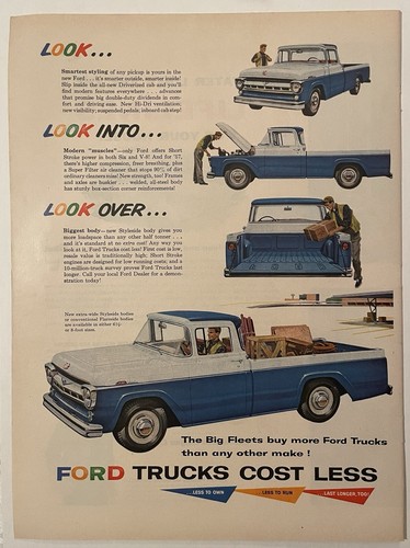 1957 ford trucks cost less - 1957,