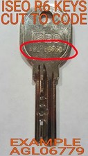 ISEO R6 KEY CUT TO CODE ON