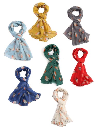 Red robin scarf - robin,