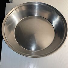 Stainless Steel Large Round Thali Tray Plate Serving Dish Indian Cuisine - dough