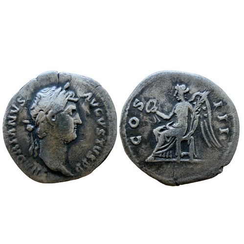 Hadrian silver denarius - hadrian,
