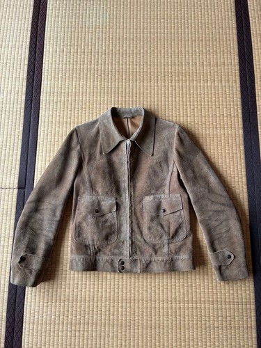 Suede leather jacket - leather,