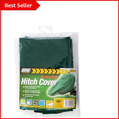 Green caravan hitch cover - cover,