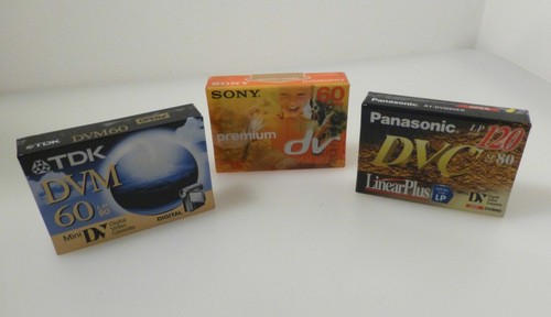 Mini cassette tapes - x, dv