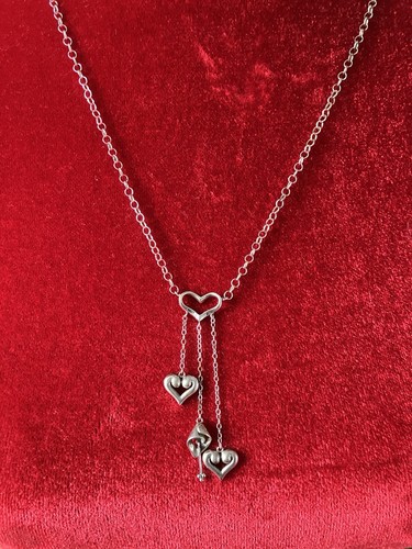 Sterling silver hanging - silver, heart