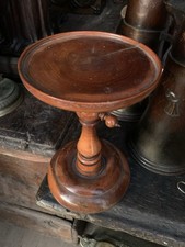 Superb 18thc/19thc  Rare Yew Wood Adjustable Candle Stand