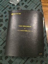 British Rail Train Crew Manual Binder 1979–1990 Diesel & Electric Driver Manuals