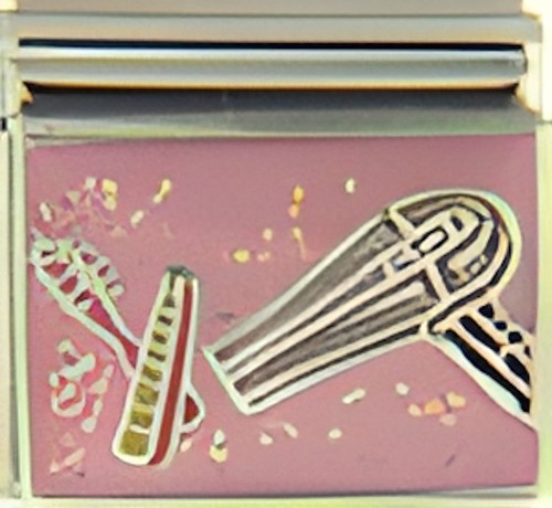 Hair dryer comb - hair, pink