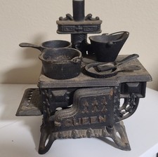 Vintage queen cast iron stove - vintage,