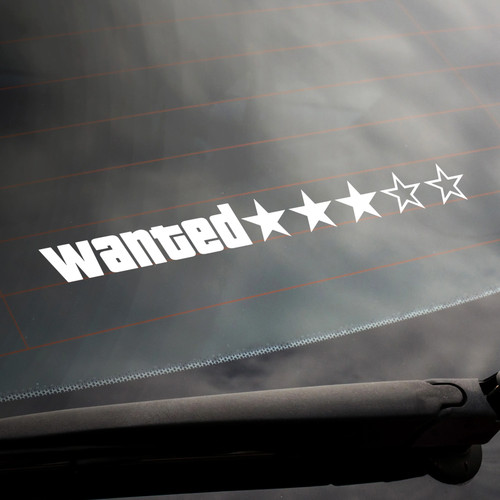 Gta inspired wanted car decal - gta-inspired,