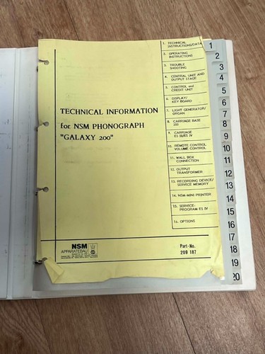 Nsm vinyl galaxy 200 technical - nsm,