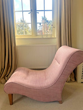 Pink arm chair, sofa.com with light oak coloured legs, amazing condition,