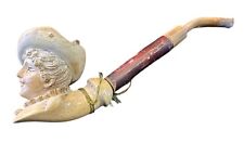 MEERSCHAUM PIPE, LADIES HEAD VICTORIAN CHERRY STEM