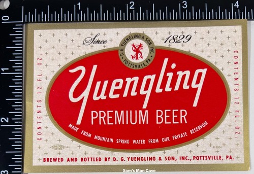 Yuengling premium beer label - premium,