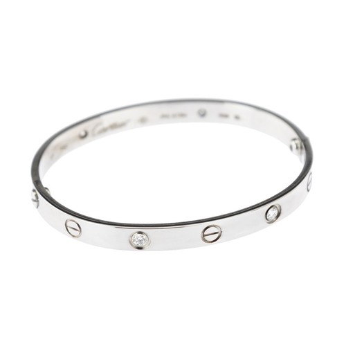 Cartier love bangle 18k white - love,