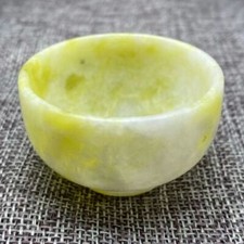 Lantian jade wine cup tea set handmade jade carving jade tea bowl tea cup