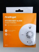 FireAngel Kitchen & Garages Heat Alarm Mains Powered | HW1-R | 9V battery backup