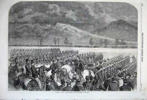 Old antique print 1860 - old,