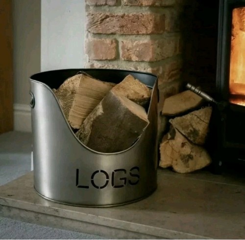 Contemporary grey round log - contemporary,