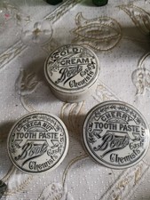 Boots Cash Chemist Pot Lids X 3