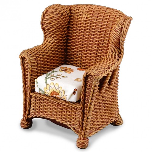 Dolls house rattan chair - house, with