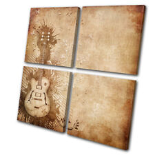 Musical Guitar grunge brown