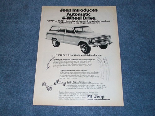 1973 jeep wagoneer vintage - 1973, ad
