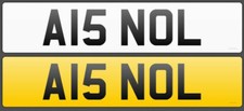 Personalised Number Plate, Cherished Registration Number A15 NOL