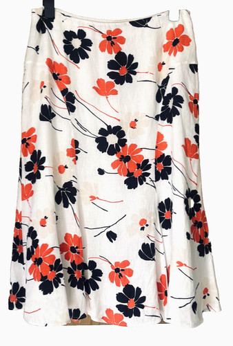 100 linen midi skirt - midi, alex