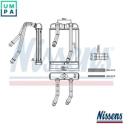 Heat exchanger interior - heat,