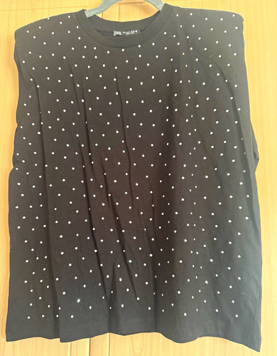 Zara women black solid - black,