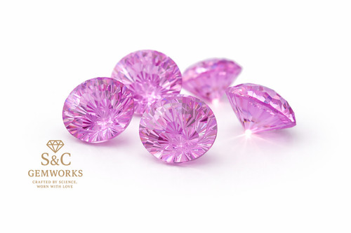 Pink firework cut - pink,